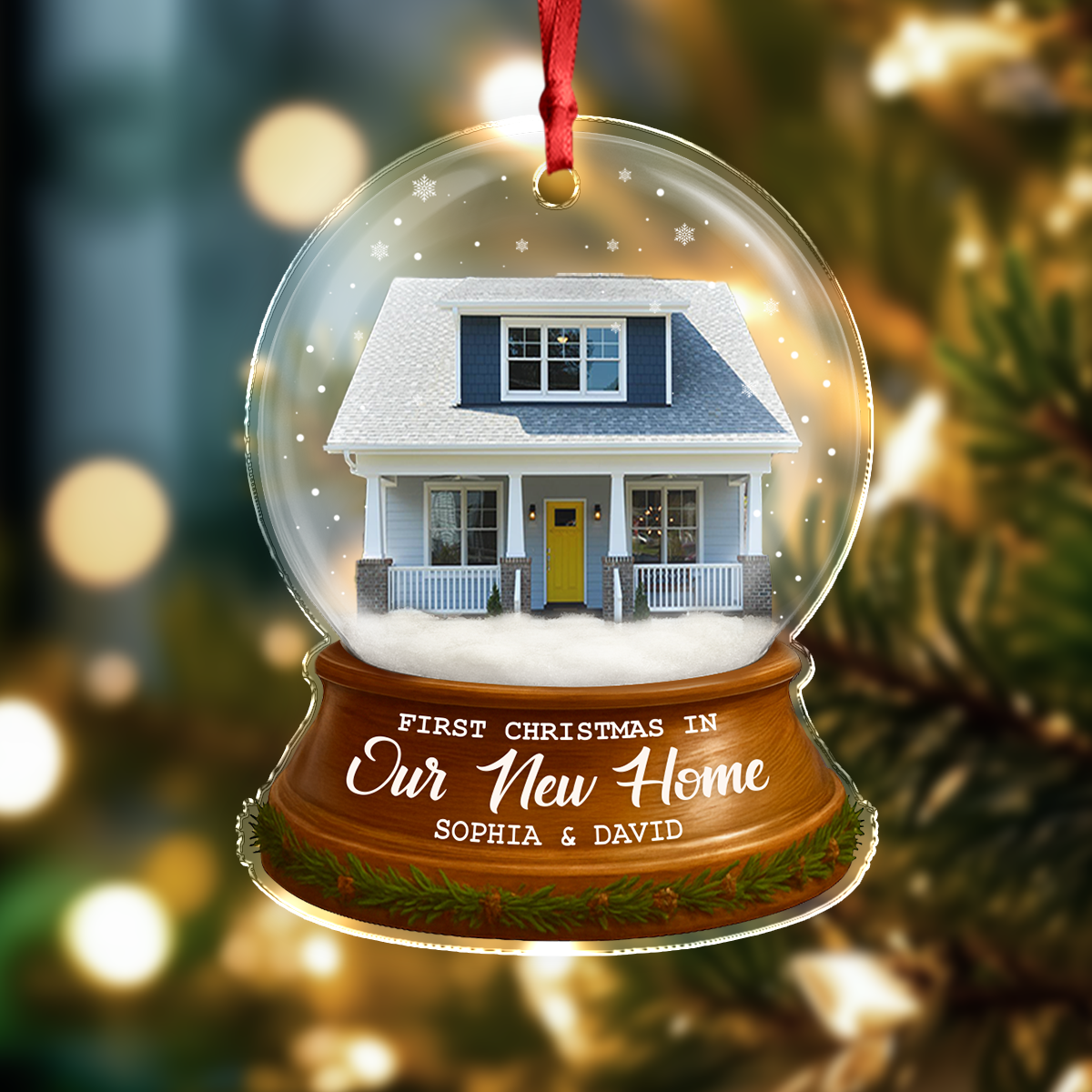 Custom New Home Photo Acrylic Ornament Housewarming Gift For Family CH07 899934