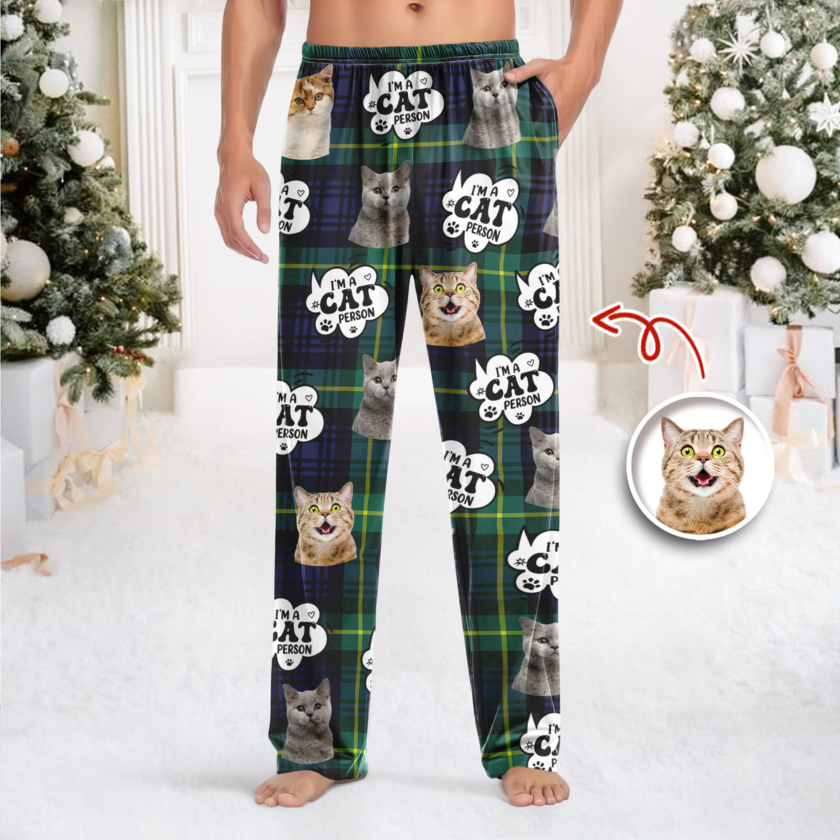 Custom Photo I'm A Cat Person Personalized Sweatpants Gift For Cat Lovers HO82 894392