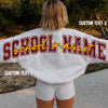 Custom School Name Senior Shirt, Shoulder to Shoulder Sweatshirt, Hoodie LM32 669815