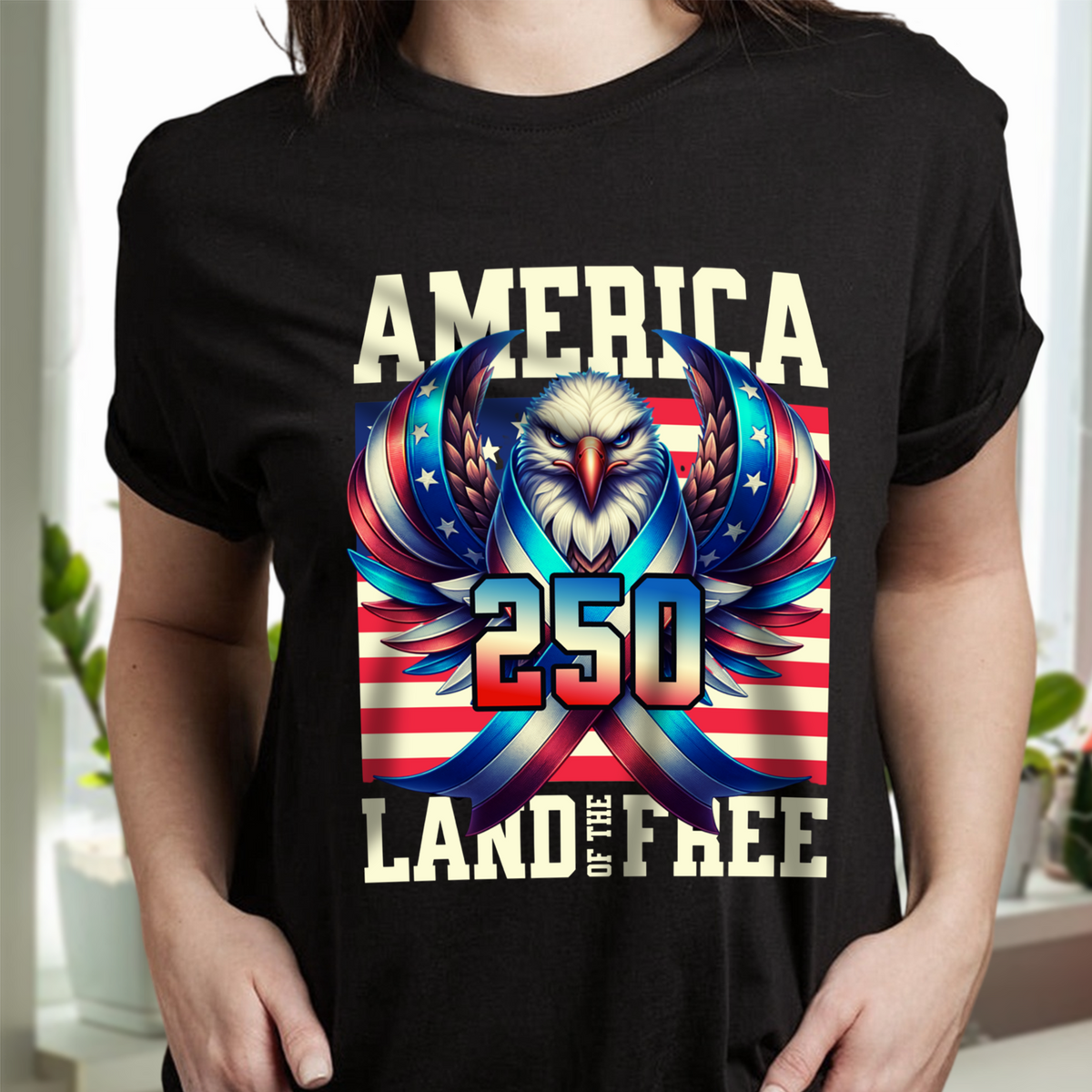 America 250 USA Freedom Liberty Dark Shirt HA75 897284