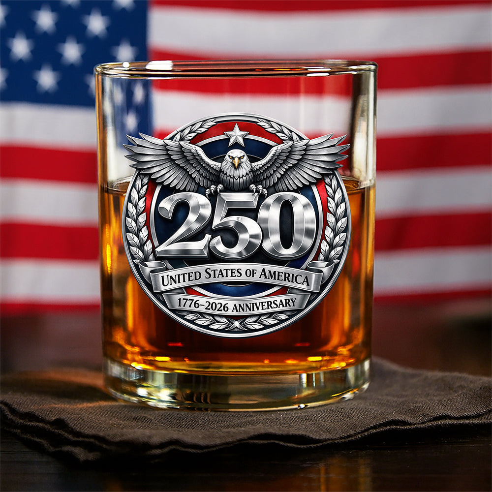 United States Of America 1776-2026 Anniversary Whiskey Glass CH07 910392
