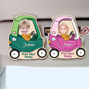 Custom Photo Drive Safe Daddy Car Visor Clip HA75 890666