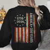 250 Years America Flag 250th Birthday 1776-2026 Dark Shirt HO82 894782