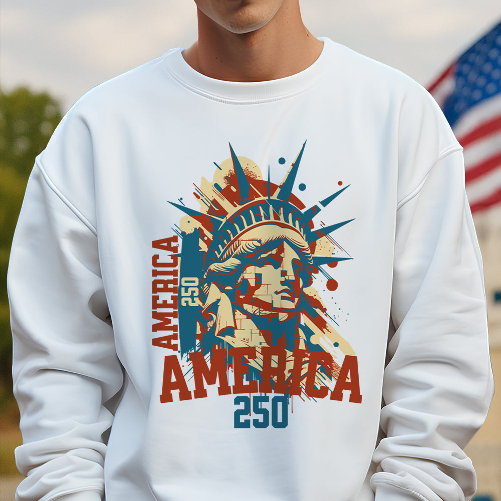 New! America 250 USA Freedom Liberty America 250 Anniversary Bright Shirt HO82 894556