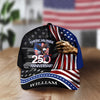 Custom Name Eagle American Flag Patriotic 250th Anniversary Classic Cap CH07 911236