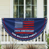 Custom Family Name USA 250th Anniversary Non-Pleated Fan Flag HA75 920290
