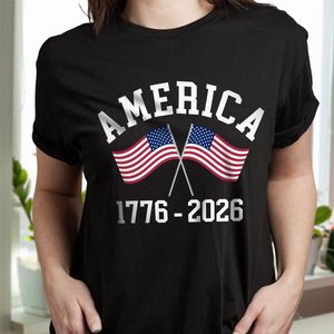 America 1776 - 2026 US Flag Dark Shirt HA75 892856
