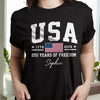 USA 1776-2026 250 Years Of Freedom Personalized Dark Shirt LM32 669205