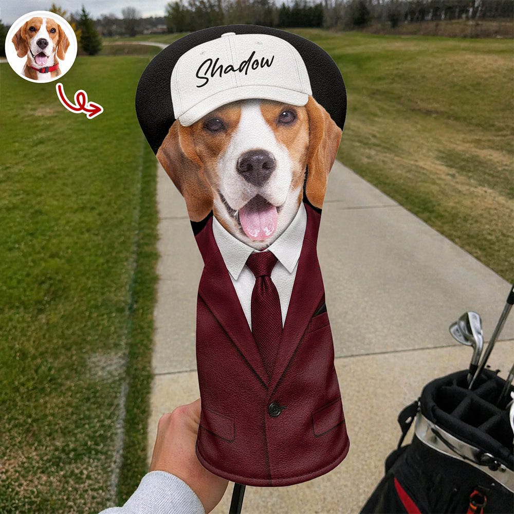 Custom Photo Dog in Suit Golf Head Cover Gift For Dog Lovers HA75 921312
