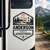 Personalized Family Name Happy Campers Adventures RV Decal Sticker LM32 669403