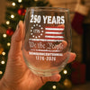 Celebrate Our America 250th Anniversary United States Semiquincentennial Wine Glass HA75 897416