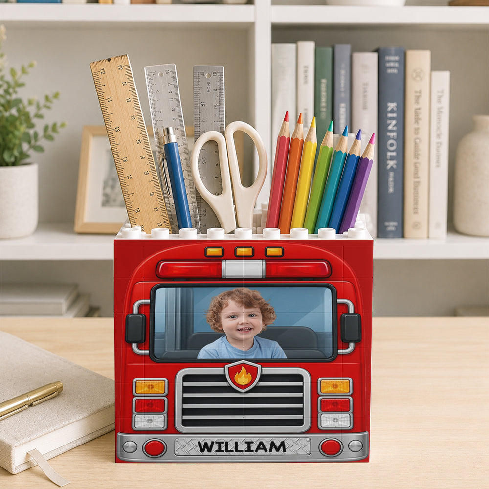 Custom Kid Photo Personalized Brick Pencil Pot Back to School Gifts HA75 921736