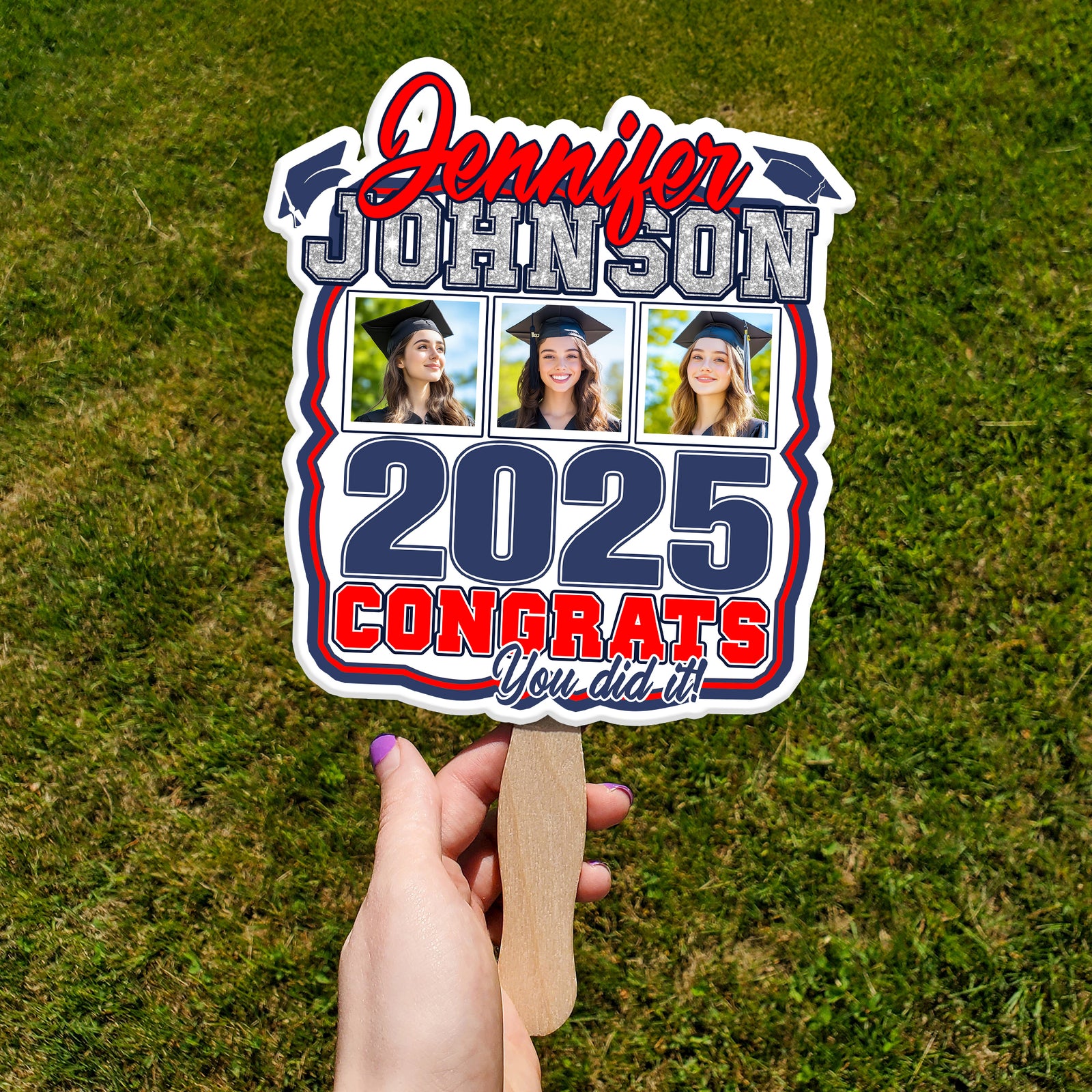 Custom Photo Graduation Favors Senior Night Fans HO82 893570