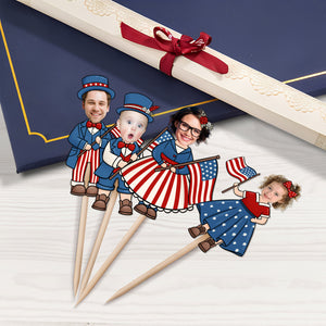 Custom Face Photo 4th Of July Independence Day Topper TH10 892603