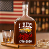 Custom Car Photo I Ride for America 250 Whiskey Bottle HA75 898220