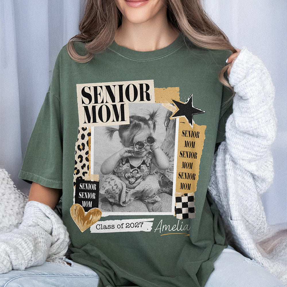 Custom Photo Senior Mom Dad Class Of 2027 Comfort Shirt HO82 903218