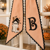 Personalized Embroidered Initial Halloween Ghost Seasonal Wreath Sash LM32 669757