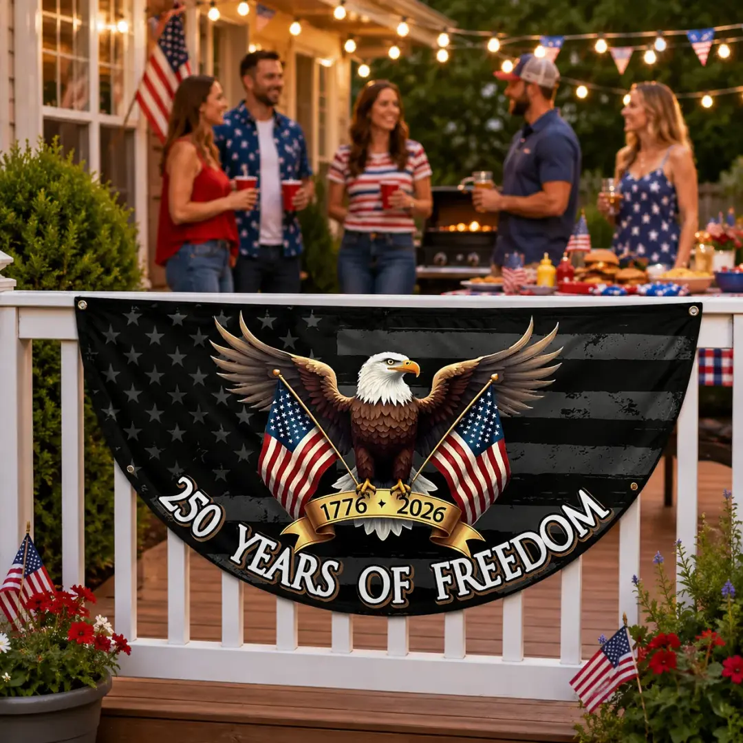 250 Years of Freedom Non-Pleated Fan Flag TH10 170159