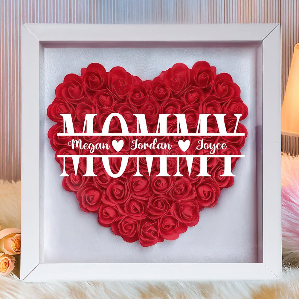 Personalized Mommy Flower Shadow Box For Mother's Day LM32 893279