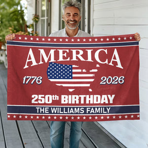 America 250 Birthday 1776-2026 Double-Sided Flag HO82 894600