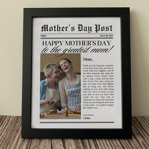 Custom Photo The Greatest Mother For Mother's Day Picture Frame TH10 892597