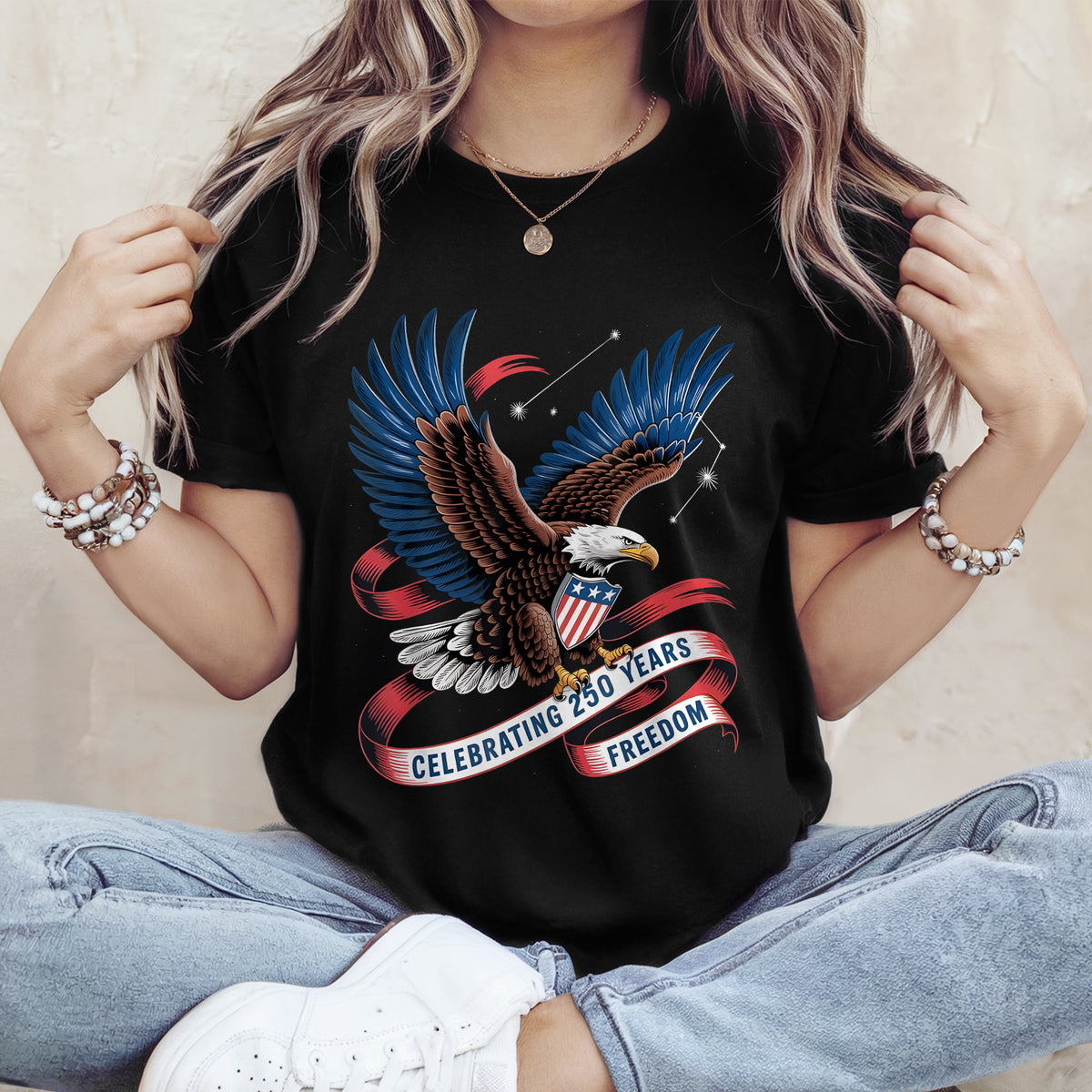 Celebrating 250 Years Freedom Dark Shirt HA75 898870