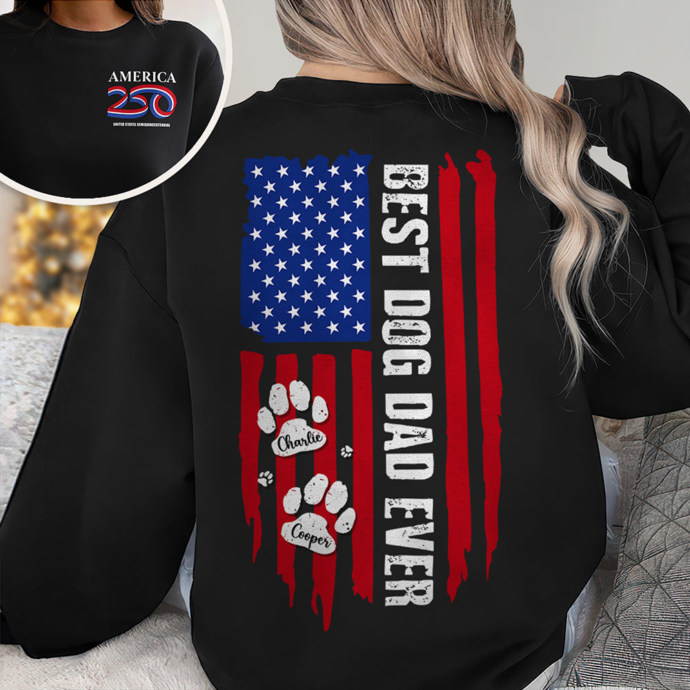 Custom Name USA Semiquincentennial America 250 Back & Front Shirt LM32 895301