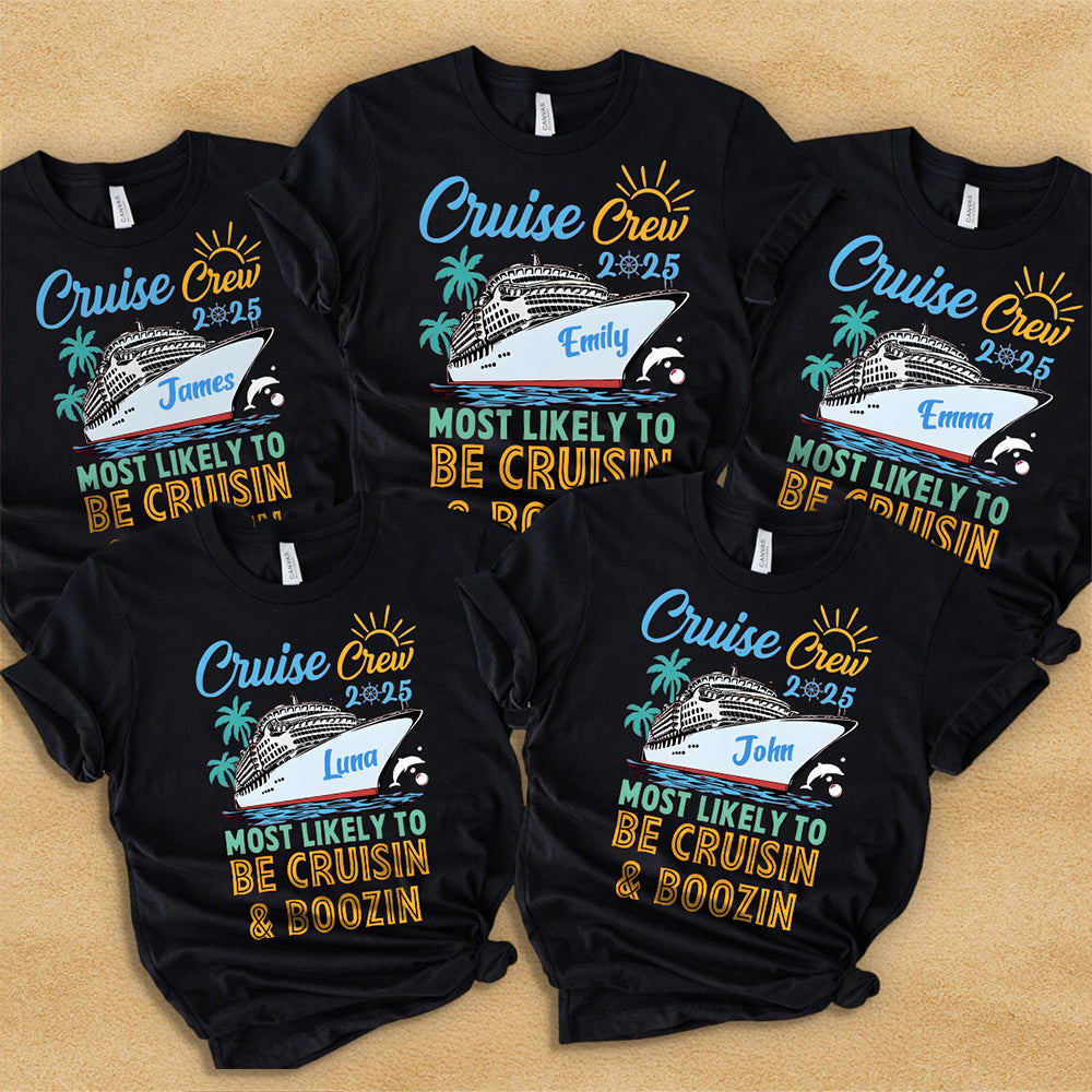 Custom Funny Cruise Crew Most Likely To Group Matching Family Shirt HO82 894874