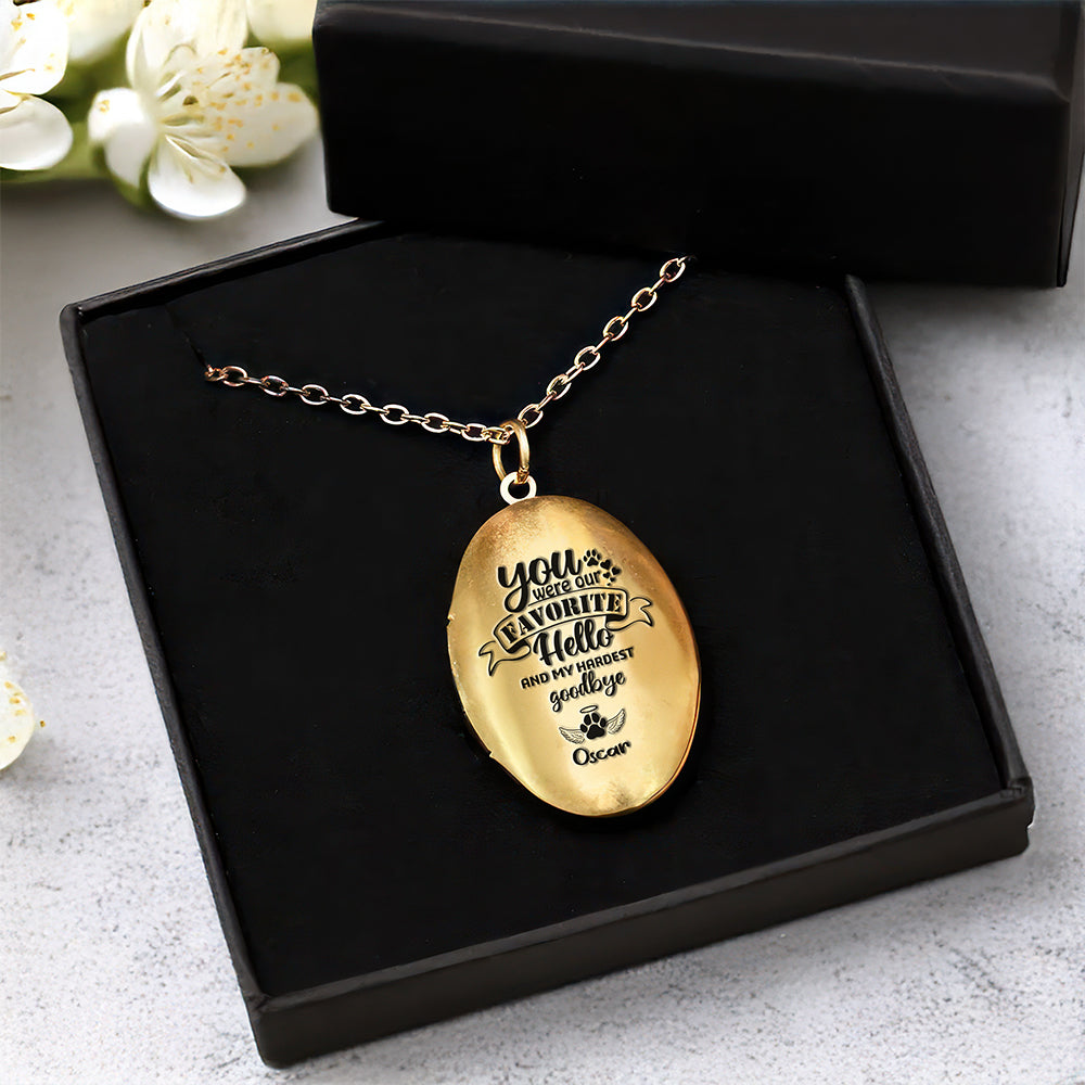 Custom Dog Cat in Heaven Photo Personalized I am Alway With You Locket Necklace CH07 895576
