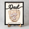 We Caught The Best Dad Personalized 2-Layered Wooden Plaque With Stand Gift for Dad HA75 892368