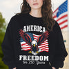 250 Years of Freedom America Patriotic Eagle Flag Dark Shirt HA75 897136
