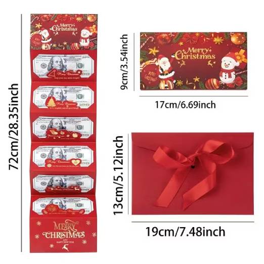 Christmas Cash Gift Envelope, Surprise Gift Christmas Money Holder HO82 903508