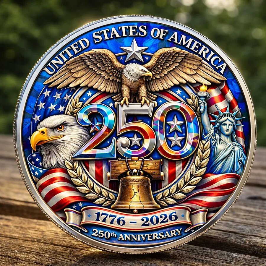 250 Years of America Commemorative Coin – 250 Years of Freedom Limited Edition LM32 899297