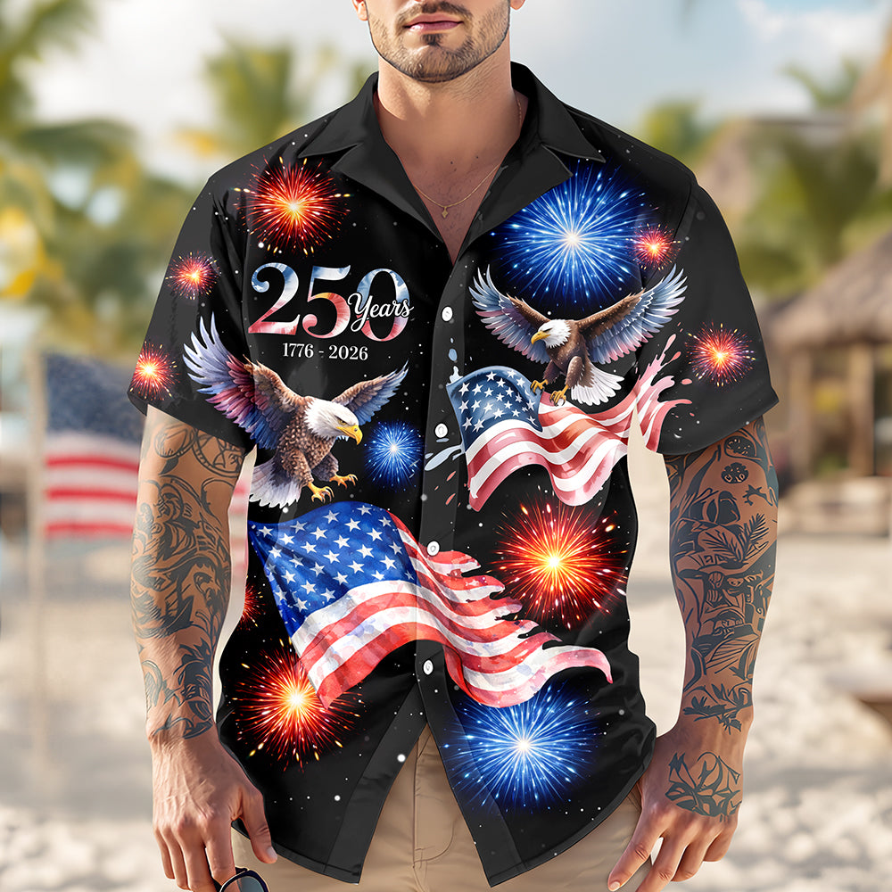 250 Years 1776 - 2026 Patriotic Eagle Hawaii Shirt HA75 920158
