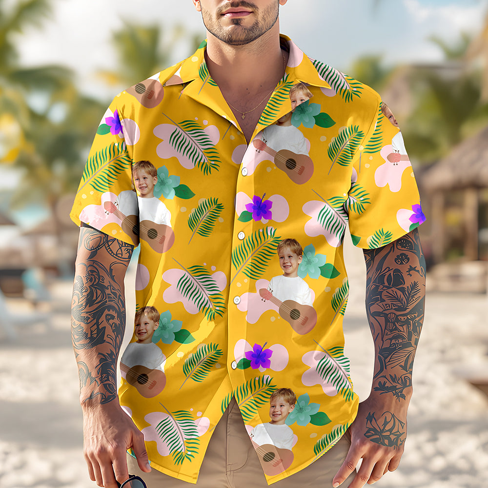 Custom Photo Funny Face Aloha Hawaii Shirt TH10 892745