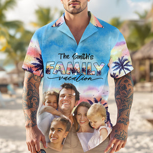 Custom Photo Family Trip Vacation Hawaiian Shirt HA75 892578