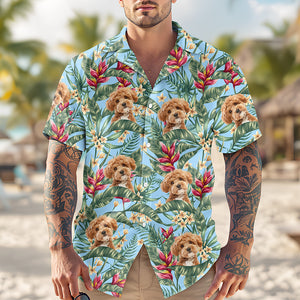 Custom Dog Photo In The Air Hawaii Shirt Gift For Dog Lovers HO82 893838