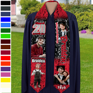 Custom Photo Class of 20 Twenty Five Gradauation Stoles N369 890455