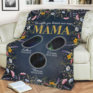 The Night You Became Mom Grandma Personalized Star Map Blanket Mother's Day Gift CH07 895296
