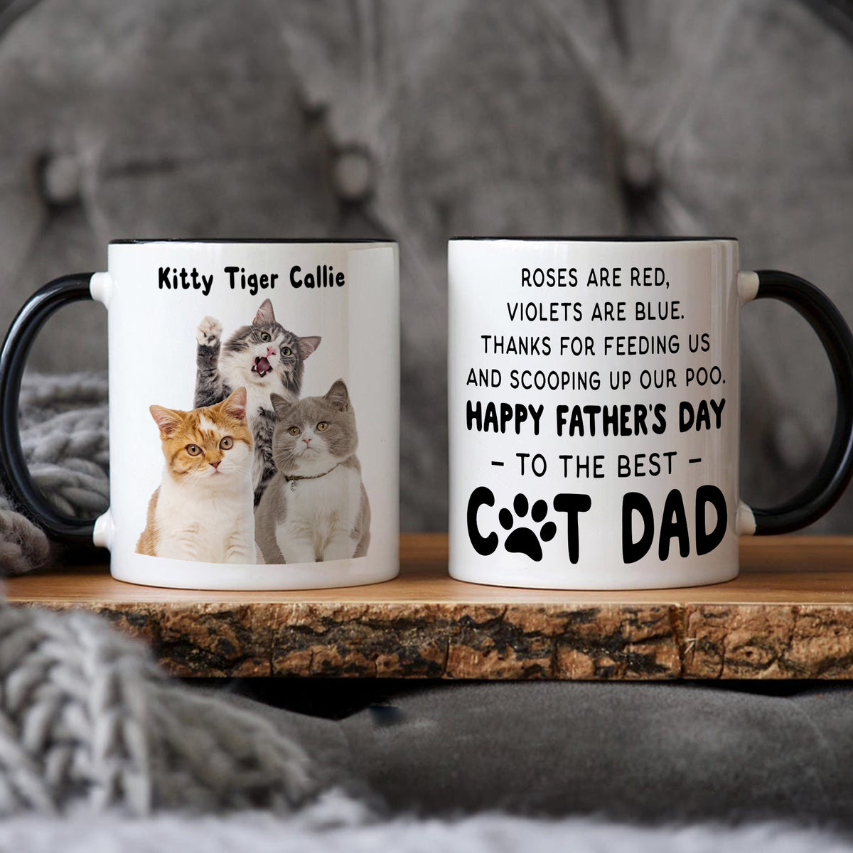 Custom Photo Thanks For Feeding Me Cat Lover Accent Mug TH10 892491