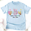 Easter Bunny Coquette Bow Gift For Family Custom Grandma And Kids Bright Shirt CH07 895354
