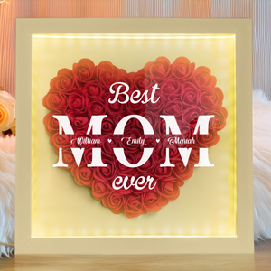 Best Mom Ever Personalized Flower Shadow Box Mother's Day Gift CH07 895464