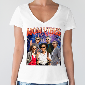 Custom Photo Mom Vibes - Personalized Cool Moms Club Retro Style Birght Shirt CH07 895346