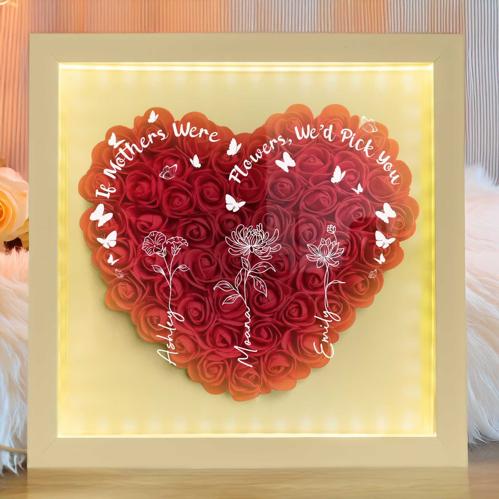 A Mother Is Like A Flower - Flower Shadow Box For Mother's Day TH10 892555
