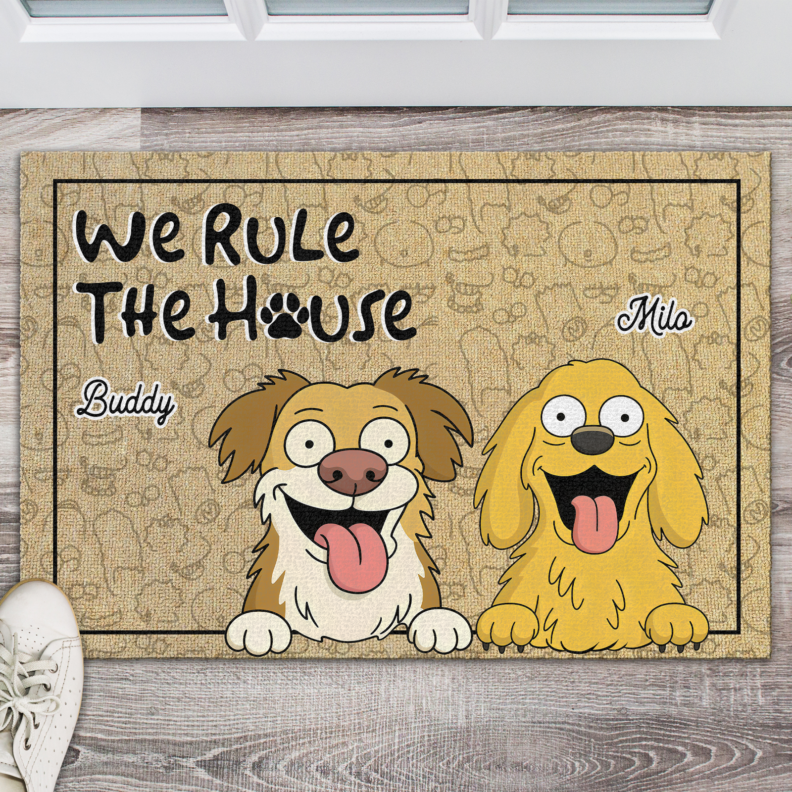 We Rule The House - Personalized Doormat For Dog Lovers, Home Decor Gift CH07 895666