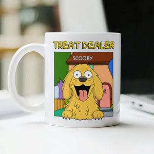 Personalized Funny Dog Treat Dealer For Dog Lovers  White Mug LM32 893375