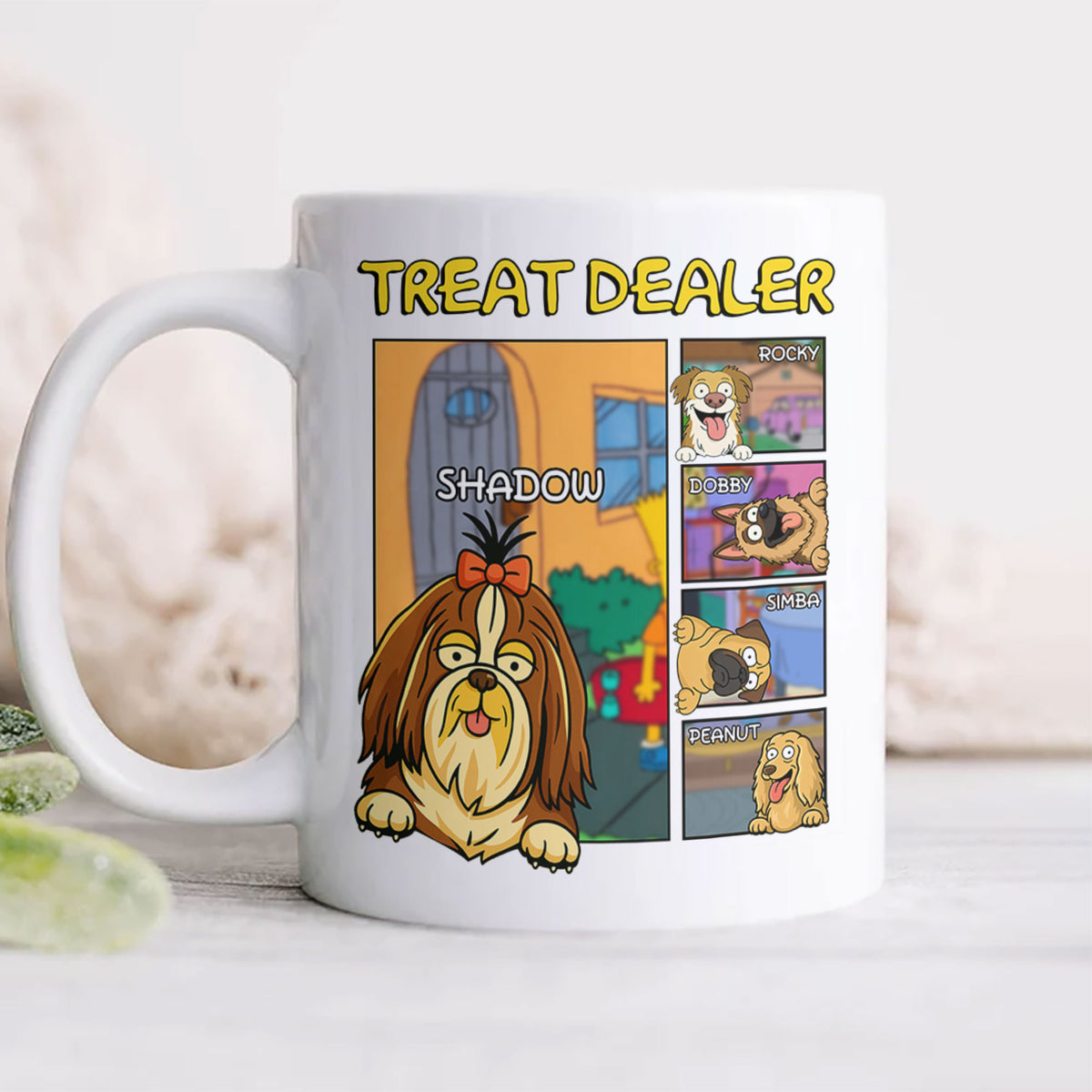Personalized Funny Dog Treat Dealer For Dog Lovers  White Mug LM32 893375