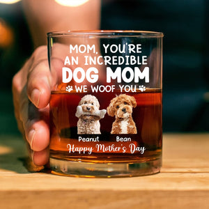 Custom Photo Incredible Dog Dad Whiskey Glass Father's Day Gift CH07 895986