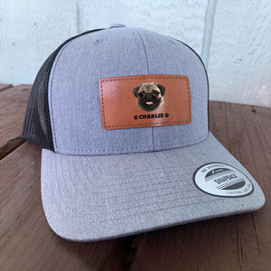 Custom Dog Photo Hat Leather Patch TH10 892917
