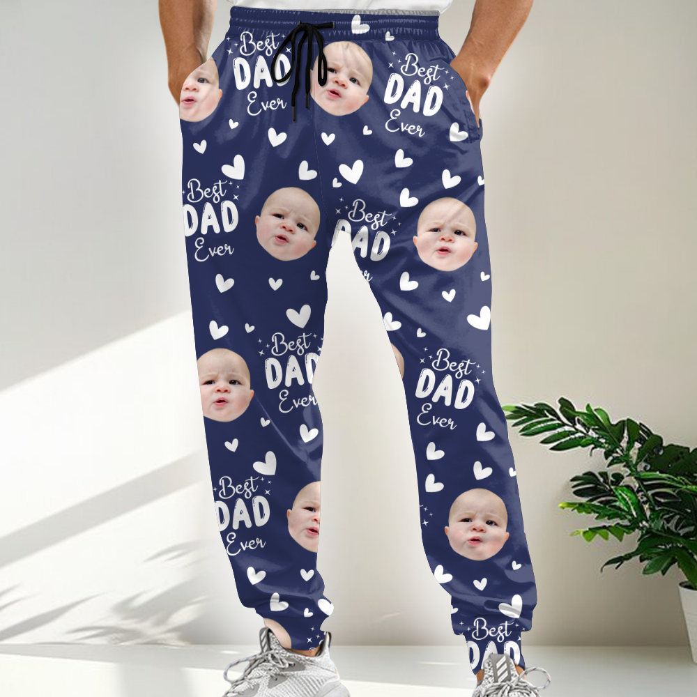 Custom Face Cute Best Dad Ever Sweatpants For Father's Day LM32 893567